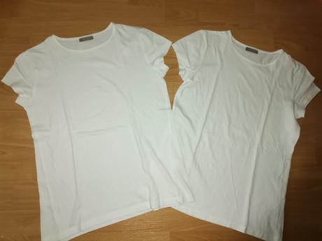 Dievčenské biele tričká 2ks vhodné aj na tsv, 158