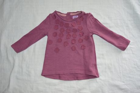 Tričko s našitými kvietkami, f&f,74