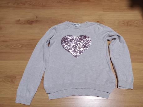 Pulóver s flitrami, h&m,122