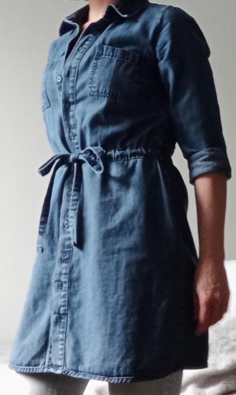 Riflové šaty na zapínanie (už s poštou), xs