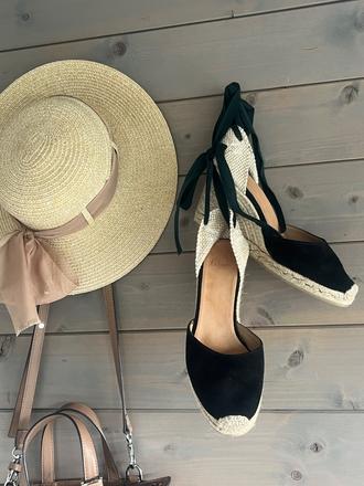 Letná elegancia castañer espadrilky, 39