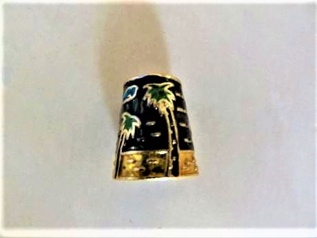 Kovový etno náprstok + 3 obyčajné, 