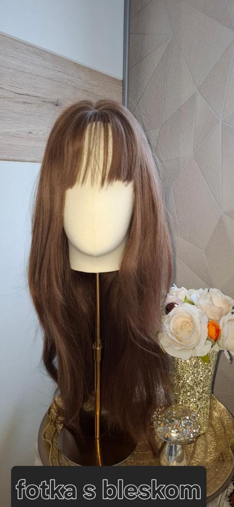Parochňa kávová blond rovná,
