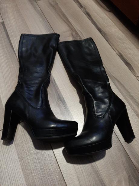 Čižmy kožené, lasocki,37