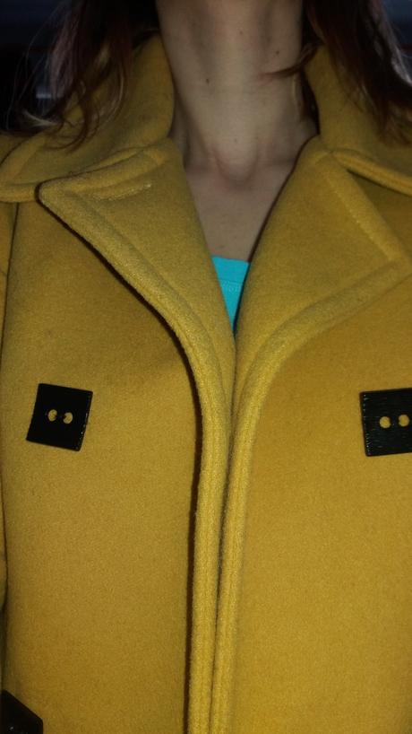 Horčicový kabátik, s