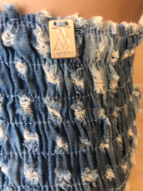 Amnesia letny riflovy top, s