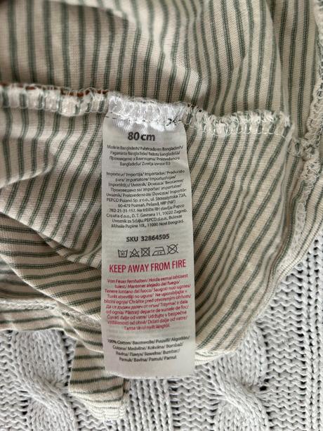 Tričko s dlhým rukávom, pepco,80