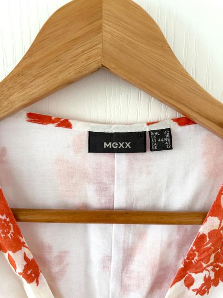 Krásne letné šaty od mexx s oranžovými a červenými, mexx,42