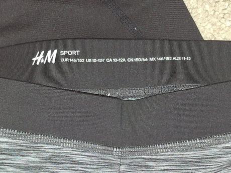 Športové dĺžkou ako capri leginy, h&m,146