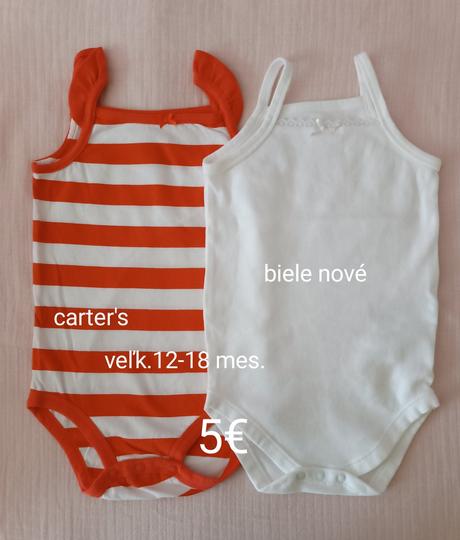Body tielka, biele predané, carter's,86
