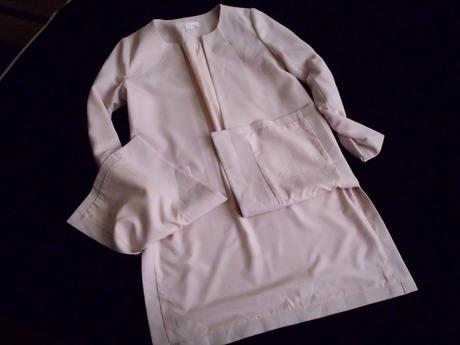 Jemná ružová sako-kabátik, h&m,s