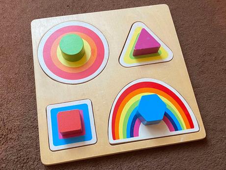 Drevená vkládačka / skladačka / puzzle,