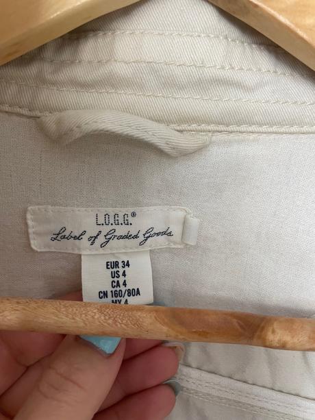 Krémová bundicka, h&m,xs