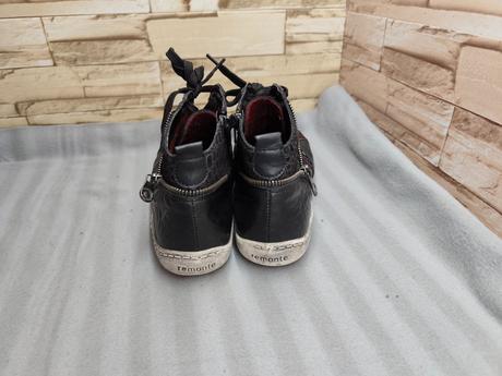 Rieker - remonte 38 - dámske kožené čierne topánky, rieker,38