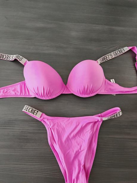 Plavky ružovo fialové krásne - m košíky 75-80 b, m