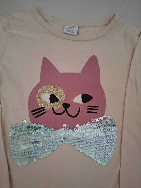 Tričká s obojstrannými flitrami, lindex,110