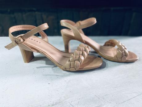 Krásne braided sandále / topánky na nízkom opätku, sinsay,38