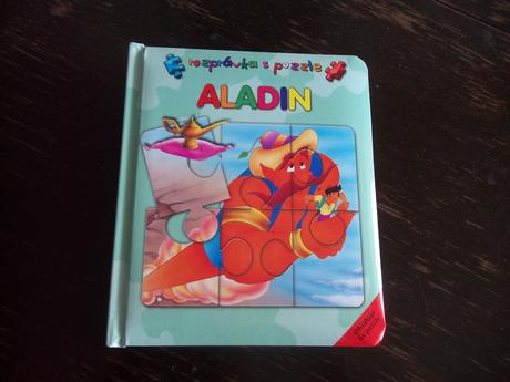 Knižka pre deti - rozprávka s puzzle aladin, 