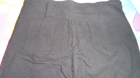 Čierne legíny s okrasnými zipsami, xs