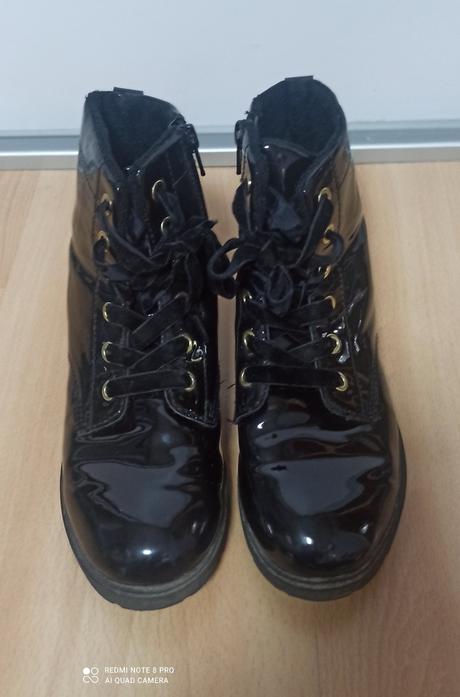 Lakované čierne topánky, h&m,34