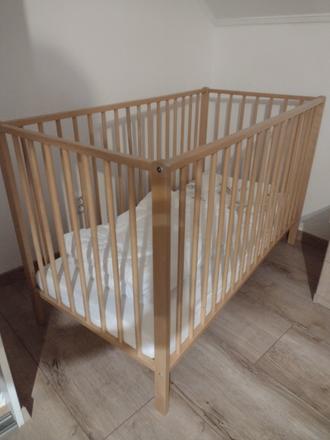 Drevená postieľka, šírka (cm): 65,dĺžka (cm): 120