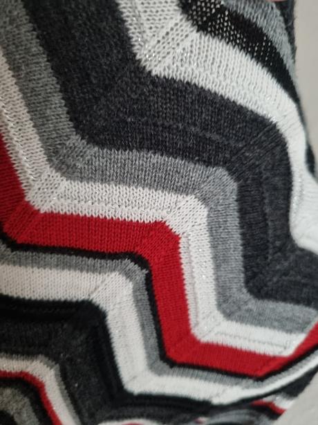 Trojfarebné pletené šaty xl, xl