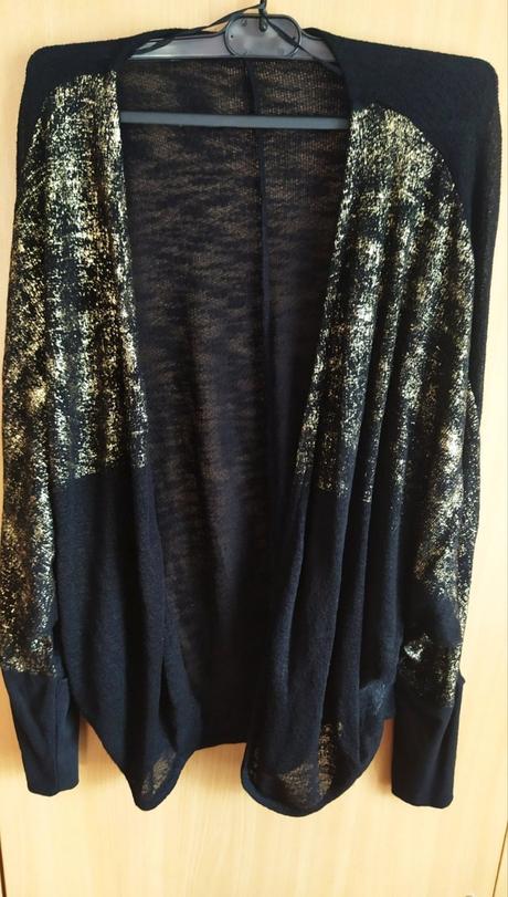 Zlato - čierny cardigan,