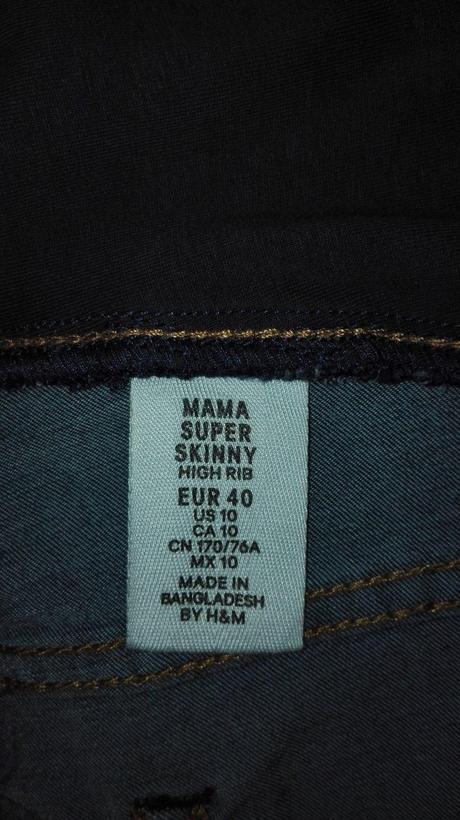 Tehotenske rifle slim, h&m,40