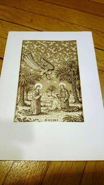 Signovaná reprodukcia s náboženským motívom, 