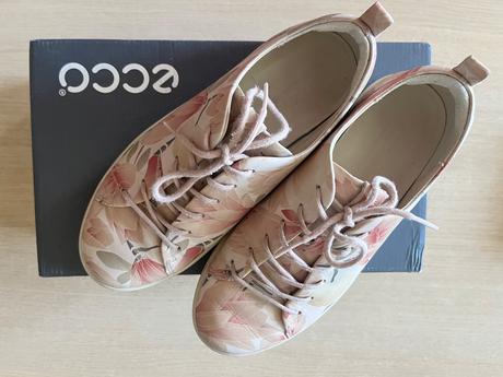 Kožené poltopánky ecco, ecco,37