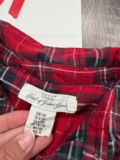 H&m dievčenske karovane šaty na 9-10 rokov, h&m,140