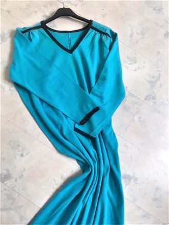 Bavlnená nočná košeľa dlhý rukáv, pleas,xxl