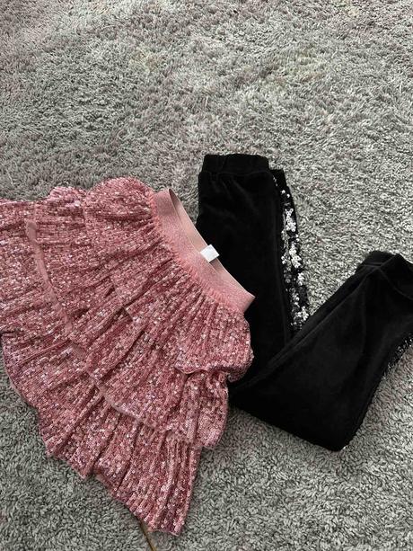 Sukňa a tepláky trblietavé 116, pepco,116