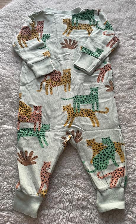 Zelenkaste tigrove pyzamo na zips lindex, lindex,68