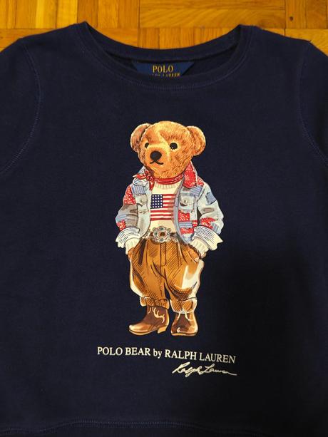 Ralph lauren bear originál dievčenská mikina, ralph lauren,122