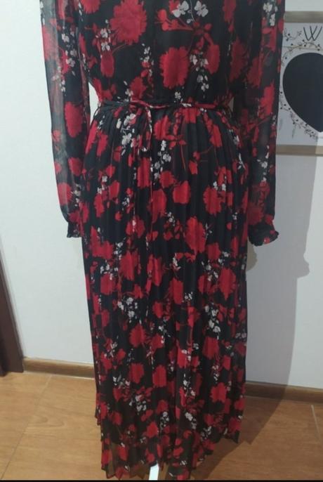 Maxi šaty s plisovanou sukňou, reserved,36