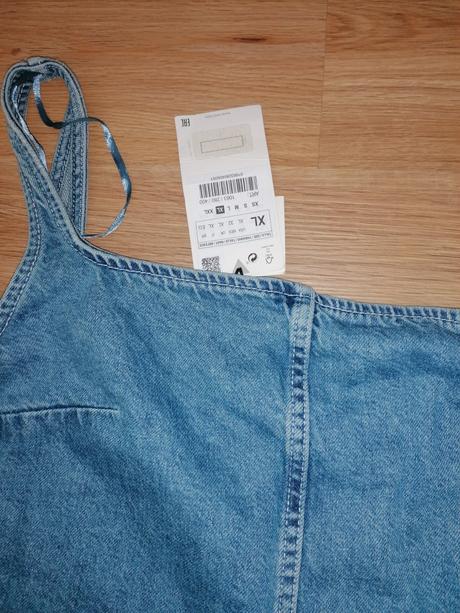 Zara dzinsovy festivalový overal, zara,l
