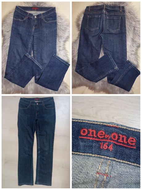 Dievčenské rifle tmavomodré one by one (164), one by one,164