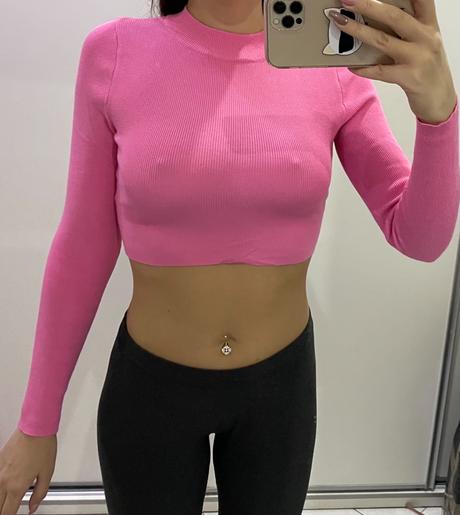 Krátky dámsky sveter, reserved,s