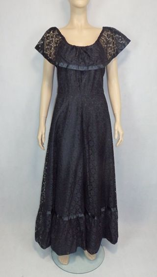 Kvalitné vintage čipkované šaty, c&a,38