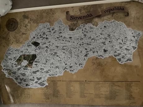 Mapa slovenska stieracia, 