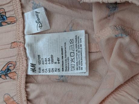 Krátke pyžamo, h&m,128