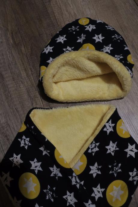 Zimná zateplená čiapočka plus nákrčník, 56 - 140