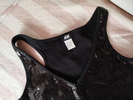 Vesta s flitrami 158/164, h&m,158