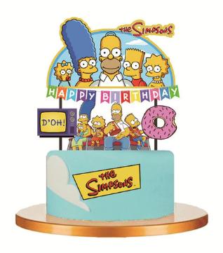 Tortový zápich simpsonovci - skladom, tz-136,