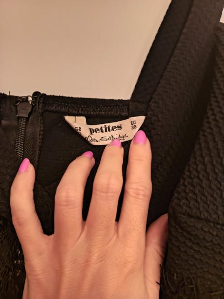 Šaty s čipkou pod prsiami miss selfridge, miss selfridge,38