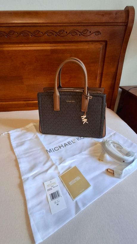 Hnedá kabelka michael kors leila, michael kors