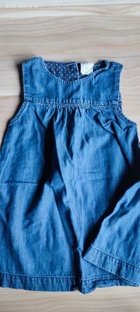 Riflové šaty, h&m,86