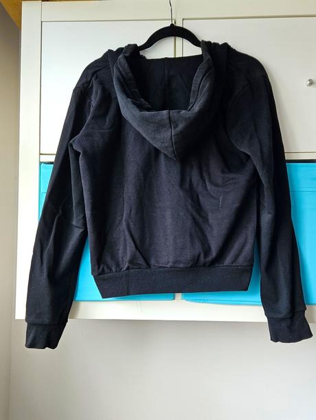 Klasicka cierna mikina s kapucnou, h&m, vel. s, h&m,s