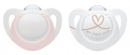Nuk silikónový sumlík star 0-6m, 2ks, nuk